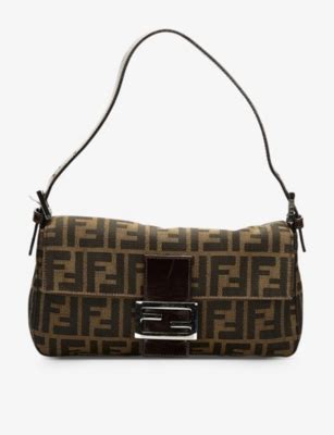 pre loved fendi baguette|Fendi shoulder bag.